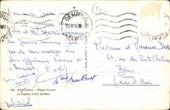 CPA Deauville Plage Fleurie Le Casino et les Jardins