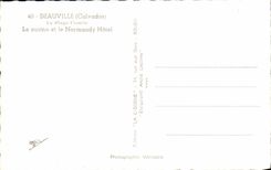 VINTAGE POSTCARD Deauville Flowered Beach the Casino Normandy Hotel