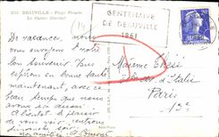 CPA Deauville Plage Fleurie Le Casino 