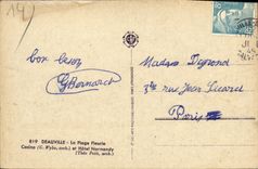 CPA Deauville Plage Fleurie Le Casino 