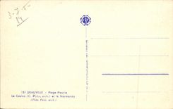 CPA Deauville Plage Fleurie Le Casino 
