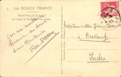 CPA Deauville Le Casino et Normandy Hotel et les ajrdins