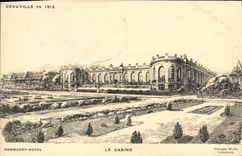 VINTAGE POSTCARD Deauville in 1912 the Casino