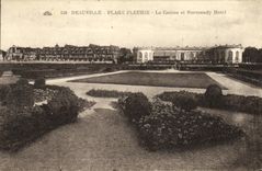 CPA Deauville La Plage Fleurie Le Casino et Normandy Hotel