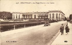 CPA Deauville La Plage Fleurie Le Casino 