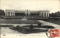 VINTAGE POSTCARD Deauville the Casino Taken of the Gardens