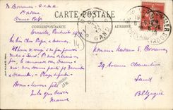 VINTAGE POSTCARD Deauville the Casino and the Automobile Boulevard