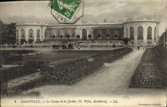 CPA Deauville La Plage Fleurie Le Casino et les Jardins