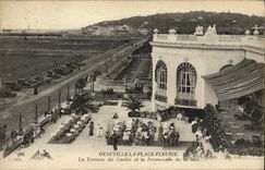CPA Deauville La Plage Fleurie La terrasse du casino et la promenade de la mer