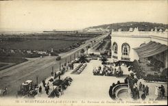 CPA Deauville La Plage Fleurie La terrasse du casino et la promenade de la mer