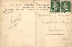 VINTAGE POSTCARD Deauville the Flowered Beach the terrace of the casino gardens and the beach