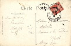 VINTAGE POSTCARD Deauville the Flowered Beach the Casino and the walk of the sea