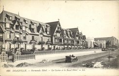 CPA Deauville La Plage Fleurie Le Casino Normandy Hotel