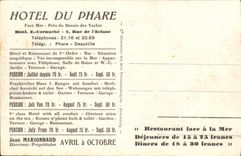 CPA Deauville La Plage Fleurie Hotel du Phare