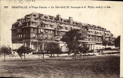 CPA Deauville La Plage Fleurie Le New Golf 