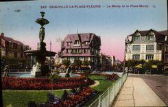 VINTAGE POSTCARD Deauville the Flowered Beach Morny and the Place Morny Hardware