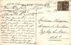 VINTAGE POSTCARD Deauville the Flowered Beach Hotel of the Terrace