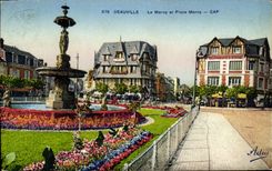 VINTAGE POSTCARD Deauville Morny and places Morny