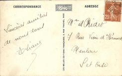 POSTAL Deauville Morny de la VENDIMIA y lugares Morny