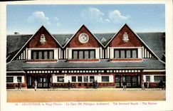 CPA Deauville la Plage Fleurie La Gare
