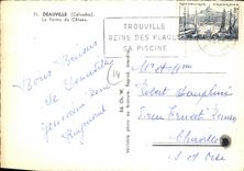 MODERN CARD Deauville the Flowered Beach the farm of the slope