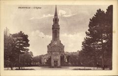 CPA Deauville L Eglise 
