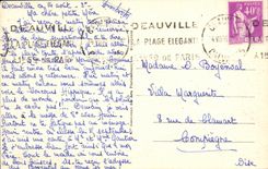 VINTAGE POSTCARD Deauville L Church Interior