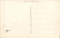 VINTAGE POSTCARD Deauville the Flowered Beach La Poste