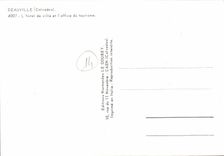 MODERN CARD Deauville L town hall and L tourist bureau