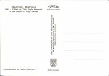 MODERN CARD Deauville Trouville L Town hall Norman Style and its garden