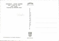 MODERN CARD Deauville Beach Fieurie L Town hall