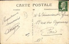 VINTAGE POSTCARD Deauville the Flowered Beach Monument D Hoc