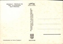 MODERN CARD Trouville Deauville the Fish shop Quay F Moureaux