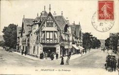 VINTAGE POSTCARD Deauville Spring