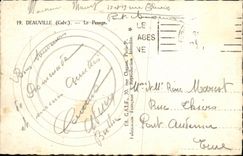 VINTAGE POSTCARD Deauville Weighing Hippisme Horses