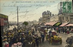 VINTAGE POSTCARD Deauville the Return of the Races Hippisme Horses signal