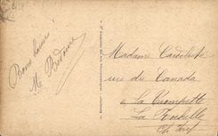 POSTAL Deauville de la VENDIMIA el hipodromo florecido de la playa los caballos de Hippisme de las plataformas