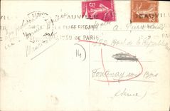 CPA Deauville La Plage Fleurie Hippodrome de Clairefontaine Hippisme Chevaux