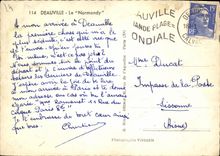 CPM Deauville Plage Fleuries de L Hotel Normandy