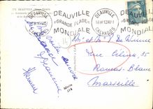 CPM Deauville Plage Fleuries de L Hotel Normandy