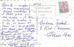 CPA Deauville Plage Fleuries Le Normandy L Hotel 