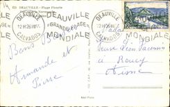 CPA Deauville Plage Fleuries Le Normandy L Hotel 