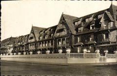 VINTAGE POSTCARD Deauville the Flowered Beach Normandiy Hotel