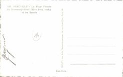 CPA Deauville La Plage Fleurie Hotel Normandy et les tennis