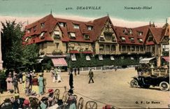 CPA Deauville Entree du Normandy Hotel