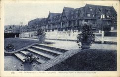 VINTAGE POSTCARD Deauville Normandy Hotel and Cornuche boulevard
