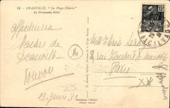CPA Deauville La Plage Fleurie Le Normandy Hotel