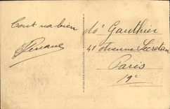 VINTAGE POSTCARD Deauville Flowered Beach Normandy Hotel Seen on the gardens