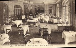 VINTAGE POSTCARD Deauville the Casino and Normandy Hotel Room of the restaurant