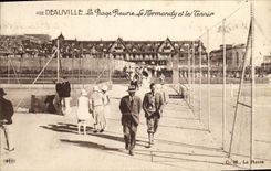 CPA Deauville Normandy Hotel Plage Fleurie Le Normandy et les tennis 